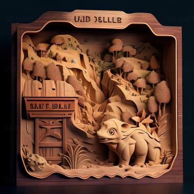 3D модель Бульбазавр і приховане село Фусігідане Хіда (STL)